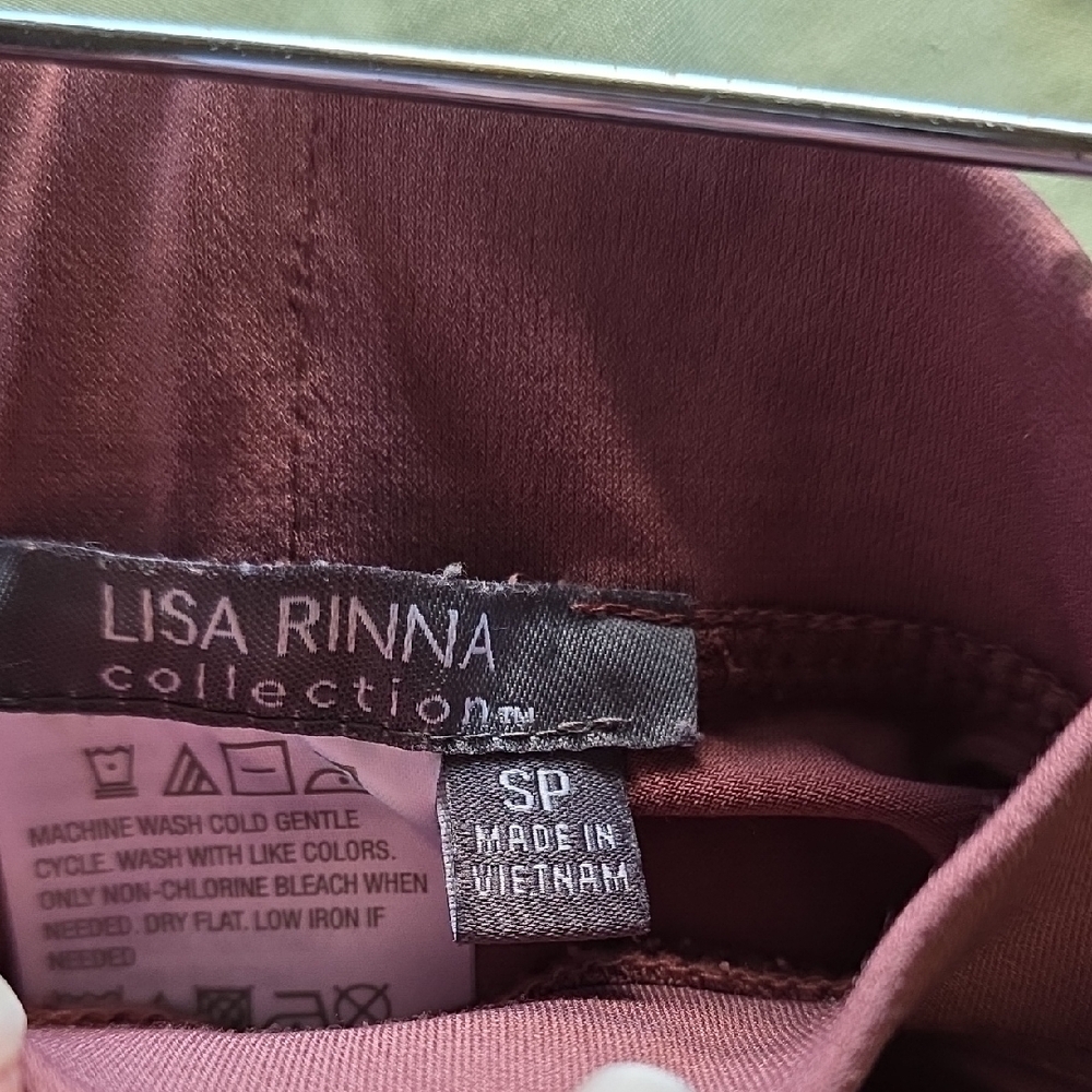 Lisa Rinna Collection Mauve Track Pants - Picture 2 of 7